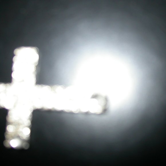 Sterling Silver Cross on 16" Box Chain - Picture 3 of 4